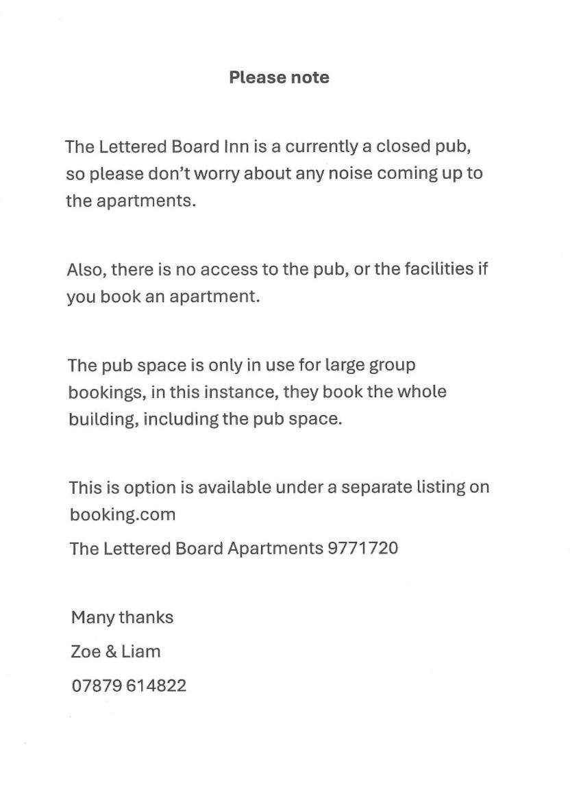 Lettered Board Apartments 1, 2 & 3 Pickering Luaran gambar